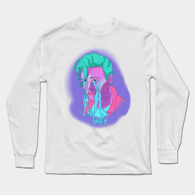 Cry-Baby Long Sleeve T-Shirt by SchlockHorror